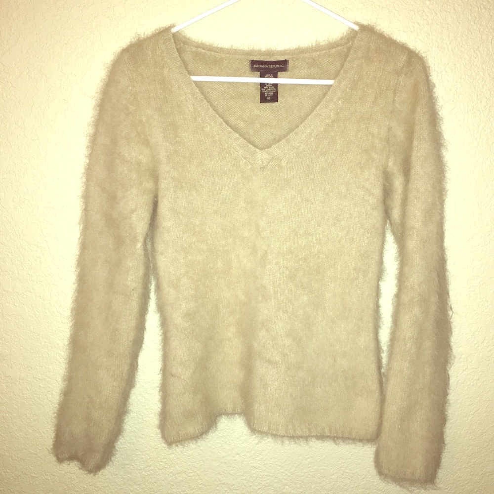 Cream Fuzzy Sweater